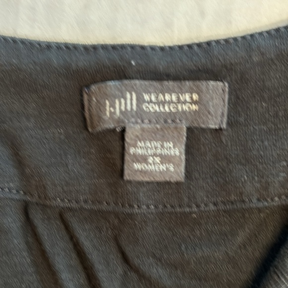 3/$25 J Jill Wearever Collection V Neck 3/4 Sleeve Black Casual Top. Size 2X - Picture 6 of 12